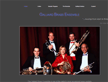 Tablet Screenshot of galliardbrass.com